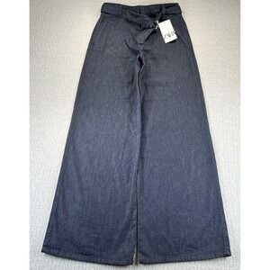 Zara‎ wide leg baggy loose new with tags Women 4/28X32 high-rise hip-hop pants